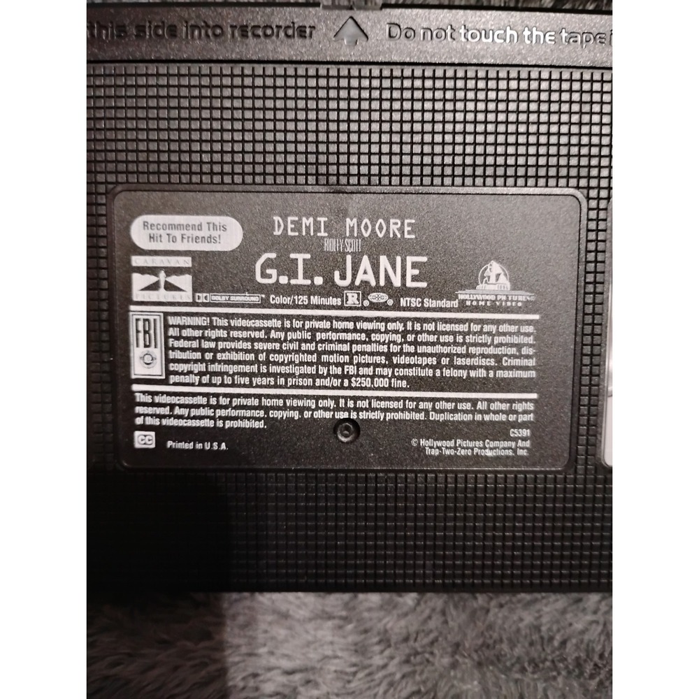 Demi Moore G.I. Jane VHS - Picture 4 of 4